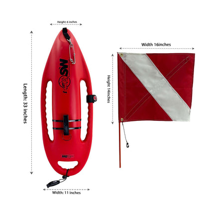 Lifeguard Float/Rescue Can Spearfishing Buoy