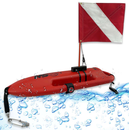 Compact Lifeguard Float/Rescue Can Spearfishing Buoy