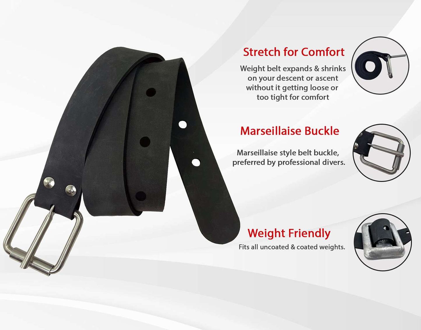 Deluxe Free Diver's Marseillaise Weight Belt