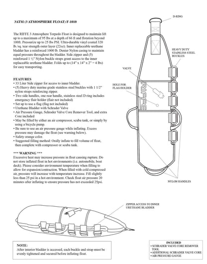 Riffe 3 Atmosphere Float