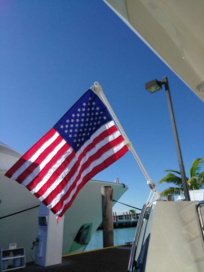 Boat Rod Holder Flag Flyer with US Flag