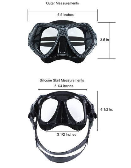 Carbon Fiber Design Mask with Travel Case