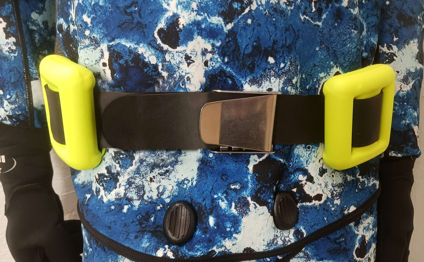 Rubber Weight Belt with Quick Release - Metal Buckle