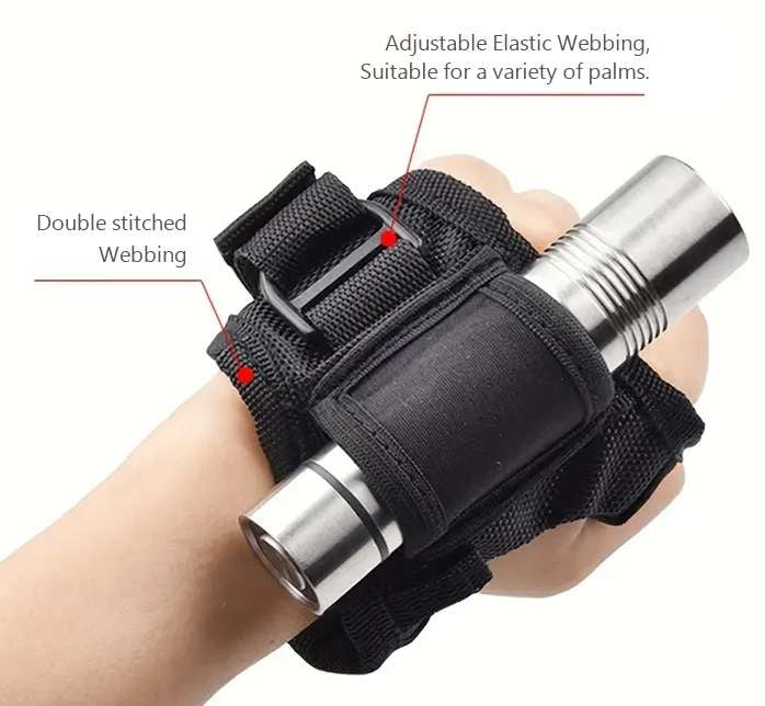 ORCATORCH Flashlight Wrist Mount Glove