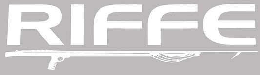 Riffe White Speargun Sticker