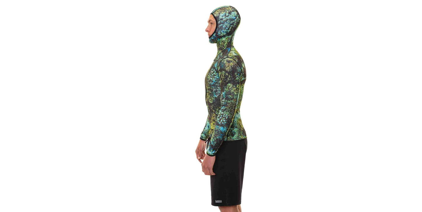 Riffe Eco Hooded Long Sleeve Rash Guard With Loading Pad