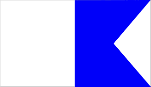Riffe International Diver Down Alpha Flag