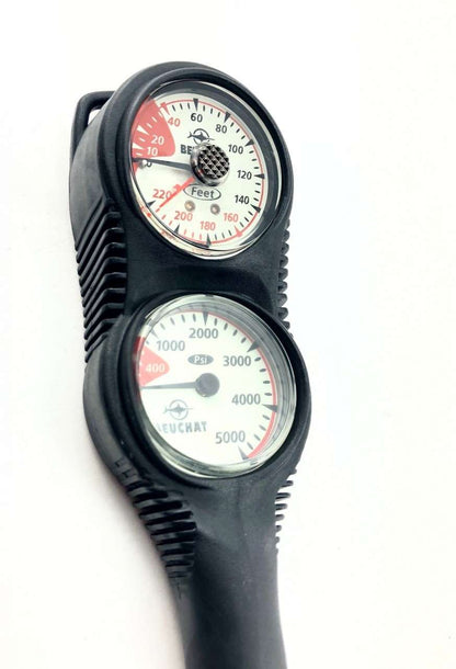 Beuchat 2 Element Console Depth+4400 PSI Pressure Gauge