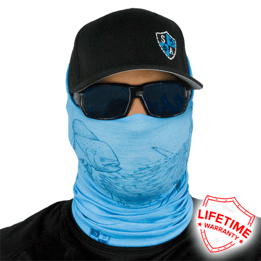 Salt Armor Blue Bait Ball Face Shield