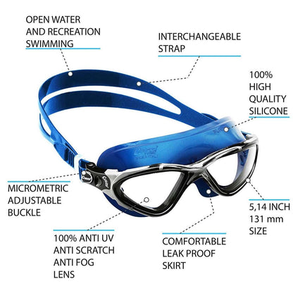 Cressi Sub Planet Black Goggles