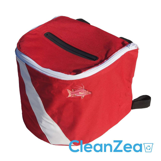 CleanZea Diver's Red Boat Caddy - Trash Receptacle