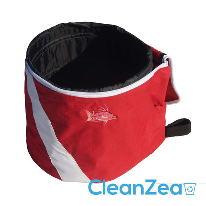 CleanZea Diver's Red Boat Caddy - Trash Receptacle