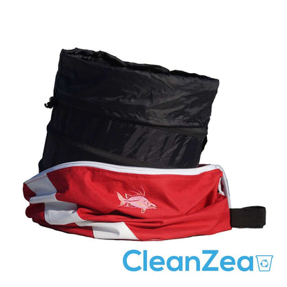 CleanZea Diver's Red Boat Caddy - Trash Receptacle