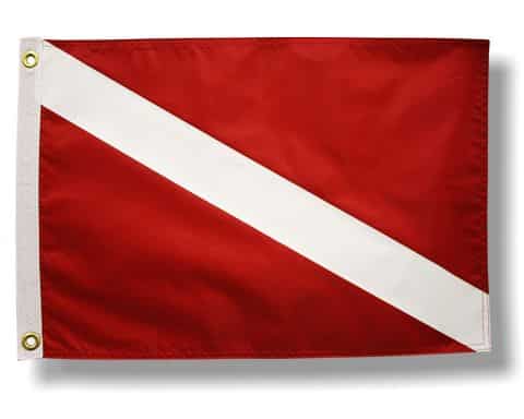 Flappin Flag Diver Down Flag