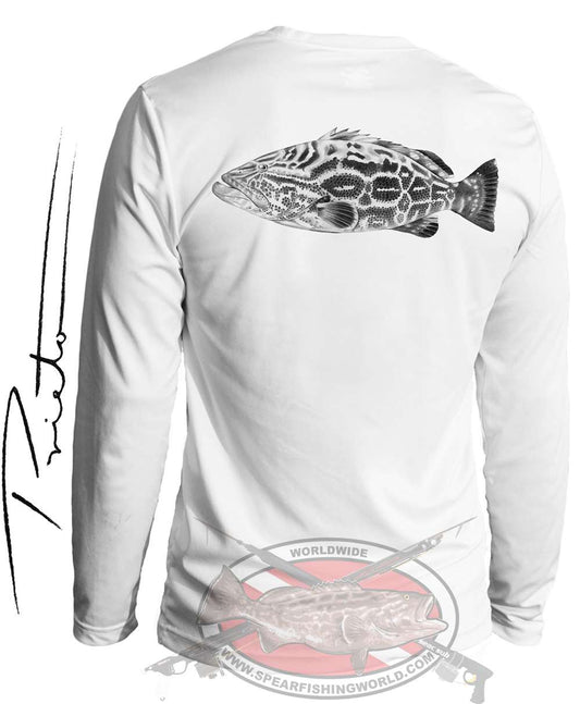 Prieto Sea Art Black Grouper Cool-Dri UV Shirt