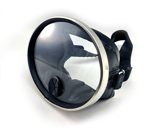 Round Glass Classic Rubber Scuba Mask with Purge