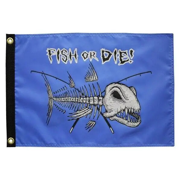 Flappin Flags Fish or Die Bones