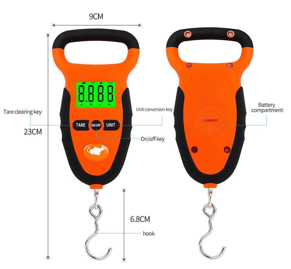 Waterproof Compact Hanging Fishing Scale