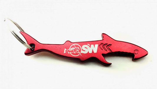Spearfishing World Shark Bottle Opener Keychain