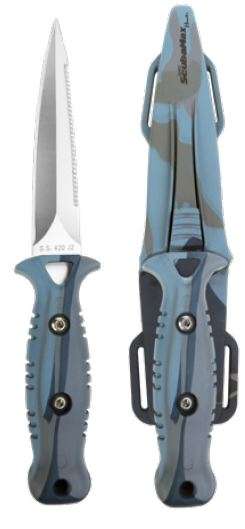 Scuba Max KN-183 Blue Camo Knife