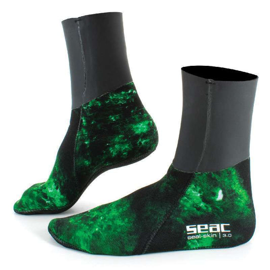 Seac Seal Skin Green Camo 3mm Socks