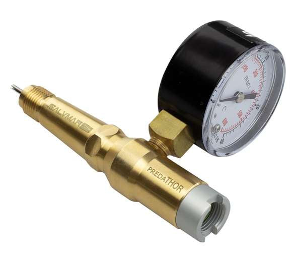 Salvimar Air Pressure Gauge with Valve for Pneumatic Guns