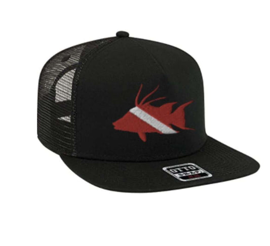 Dive Flag Hogfish Flatbill Camo Snapback