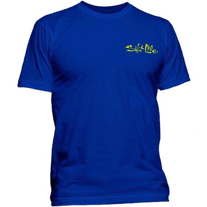 Salt Life Athletic Royal Dive Flag & Skull T-Shirt