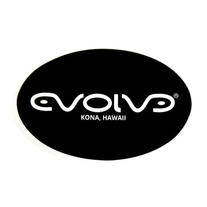 Sticker Evolve Oval Black/White