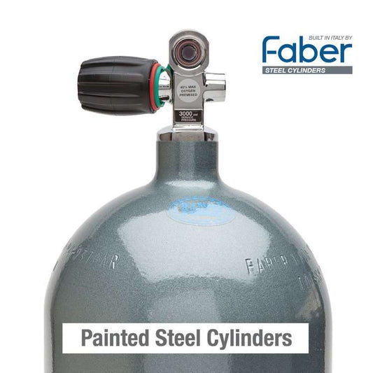 Faber Painted Steel Cylinders/Scuba Diving Tanks