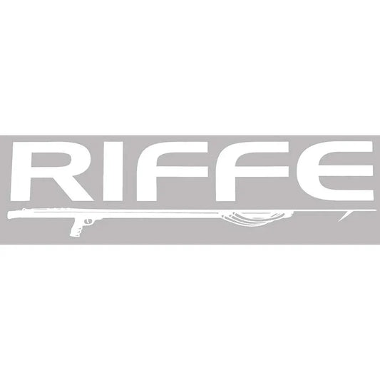 Riffe White Speargun Sticker