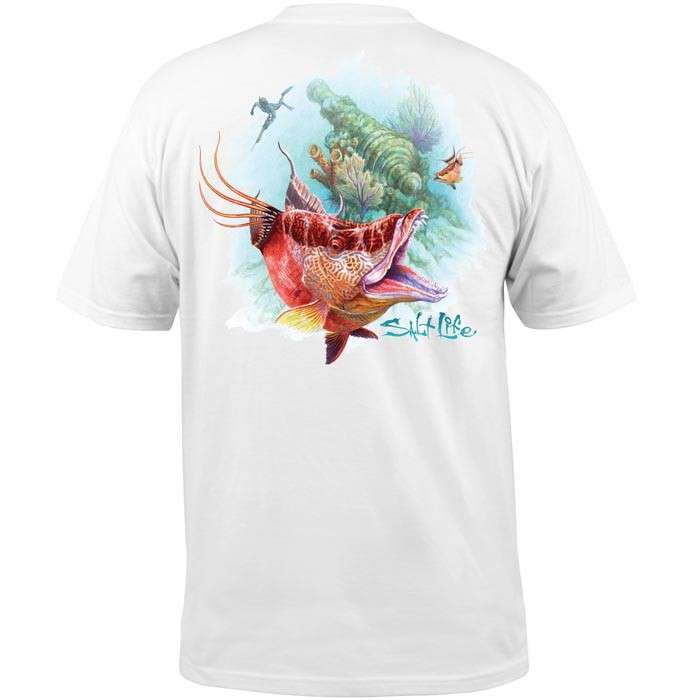 Salt Life Hog Wild Short Sleeve T-Shirt White