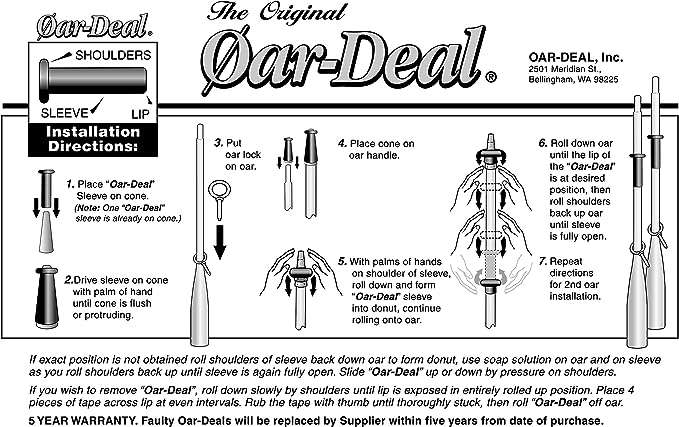 Oar-Deal Rubber Oar Sleeve