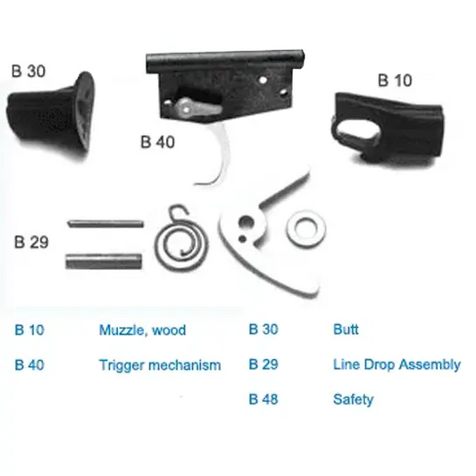 AB Biller Wood Speargun Replacement Parts