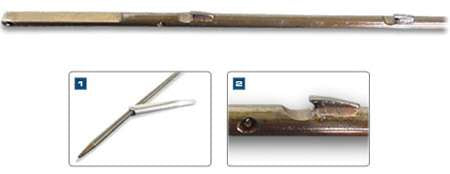 Riffe Euro Mini Fin Shaft 6.75mm with Hawaiian Flopper