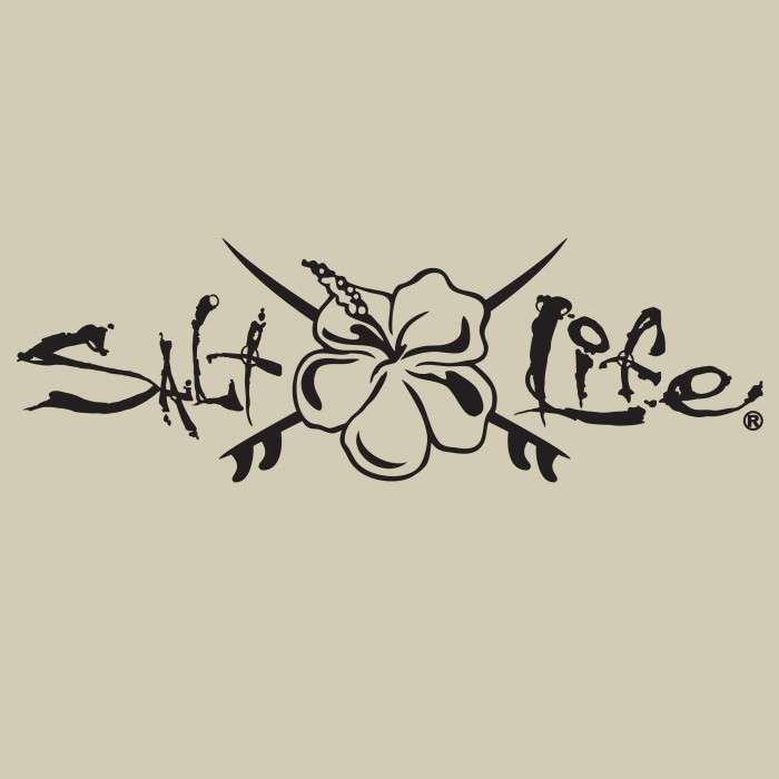 Salt Life Signature Hibiscus and Boards Decal/Sticker