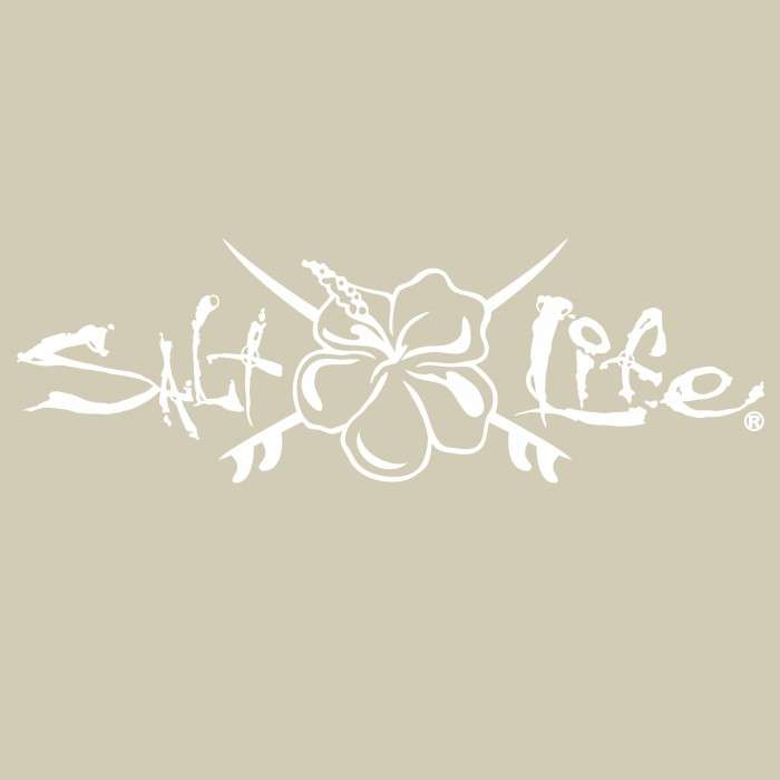 Salt Life Signature Hibiscus and Boards Decal/Sticker