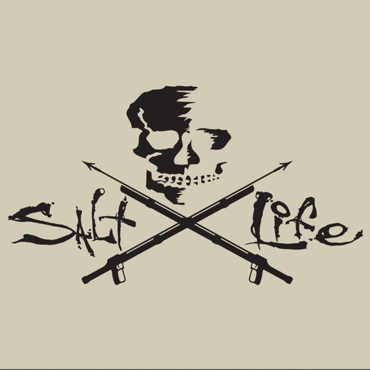 Salt Life Signature, Skull and Spearguns Decal/Sticker