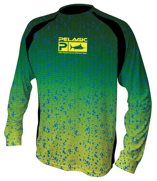 Pelagic Dorado Green Vaportek Long Sleeve