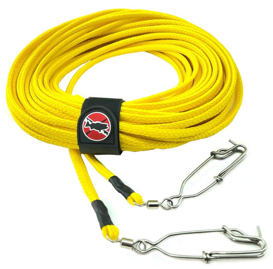 1/4 Inch Hollow Braid Float Line with Swivel Snap Clip